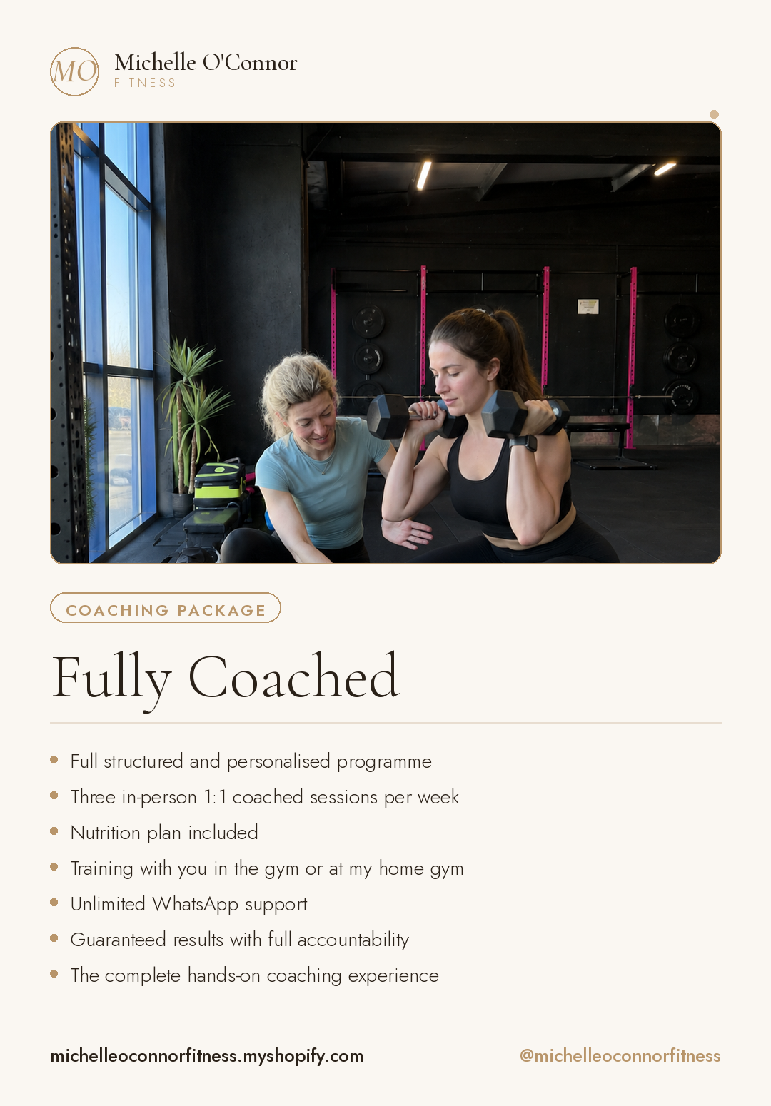 Fully Coached Personal Training Package 4 Weeks